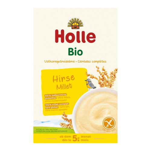 Bio Vollkorngetreidebrei Hirse - ab 5 Monaten - 250g - 6er Vorteilspack von Holle