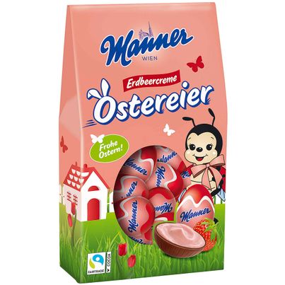 Manner Erdbeercreme Ostereier 150g