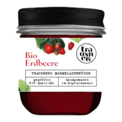 Bio Erdbeer Fruchtaufstrich 540g - 6er Vorteilspack von Trausner - Marmeladenküche