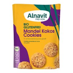 Bio Mandel Kokos Cookies 125g - 6er Vorteilspack von Alnavit