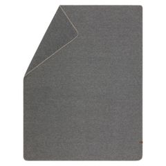 Wolldecke falsches Uni Farbe Grau 160x200cm von David Fussenegger