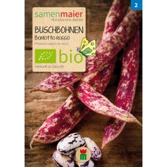 Bio Buschbohnen Auskernbohne Borlotto rosso - Saatgut für zirka 12 Pflanzen
