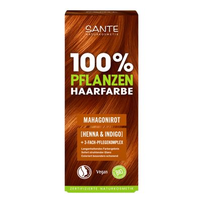 Bio Haarfarbe Mahagonirot No.07 100g - 4er Vorteilspack von Sante
