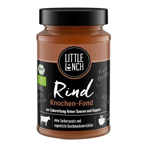 Bio Rind Knochen Fond 400ml - 6er Vorteilspack - Suppe von Little Lunch