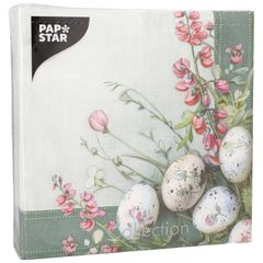 Pastel Eggs napkins, 40 x 40 cm, 50 pcs. by Papstar