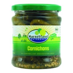 Bio Cornichons 370ml - 6er Vorteilspack von Marschland