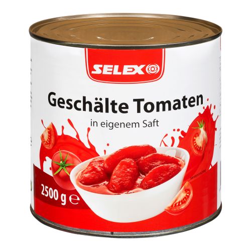 Peeled tomatoes 2500g from Selex