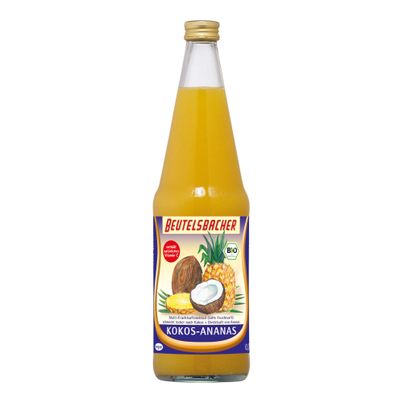 Bio Kokos Ananas Saft MW 700ml - 6er Vorteilspack von Beutelsbacher