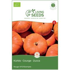 Bio Kürbis Rouge vif d´Etampes 6.57g Saatgut von Living Seeds