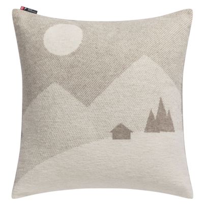 Cushion Cover Mountain Landscape Color Smoky Grey 50x50cm by David Fussenegger