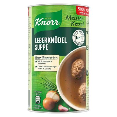 Knorr Meisterkessel Leberknödel Suppe 500g