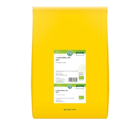 Bio Lorbeerblätter ganz und getrocknet 300g - Einzelgewürz von Lebensbaum