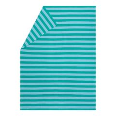 Leichte Kuscheldecke Streifen Farbe Mint 140x200cm von David Fussenegger