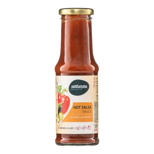 Organic Hot Salsa Sauce 210ml - value pack of 6 from Naturata