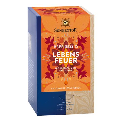 Organic fire of life a 1.7g 18 bags - value pack of 6 from Sonnentor