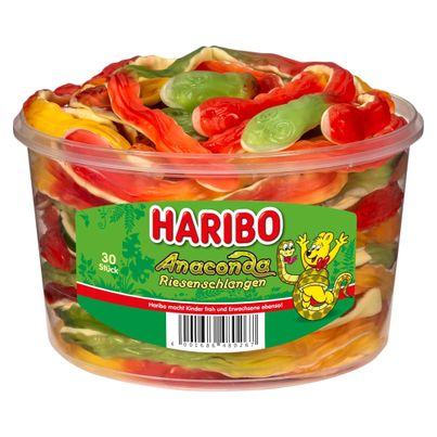 HARIBO Anaconda Riesenschlangen Großpackung 30 Stück