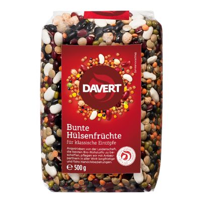 Bio Bunte Hülsenfrüchte 1419010000000100g - 8er Vorteilspack von Davert