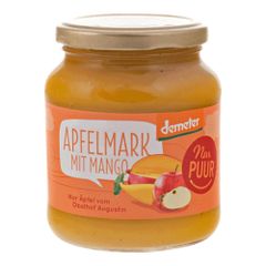 Bio Apfelmark mit Mango 360g - 6er Vorteilspack von Nur Puur