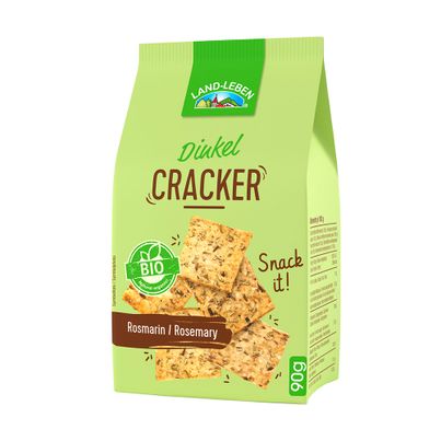 Bio LAND-LEBEN Dinkel Cracker Rosmarin 90g