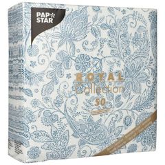 Servietten Paisley blau40x40cm 50Stück von Papstar