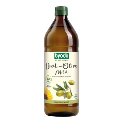 Bio Brat-Olive Öl mild 750ml - 6er Vorteilspack von Byodo