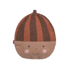 Körnerkissen Eichel 29 x 20 cm - Mittelbraun - GRS zertifiziert - von David Fussenegger