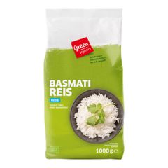 Bio Basmati Reis weiß 1000g - 12er Vorteilspack von Green Organics