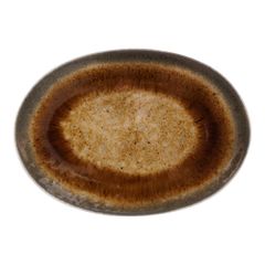 Iris Brown Platte oval 30x17cm - 4er Vorteilspack von Cosy&Trendy