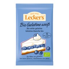 Bio Blattgelatine weiß 12 Blatt 20g - 20er Vorteilspack von Lecker's