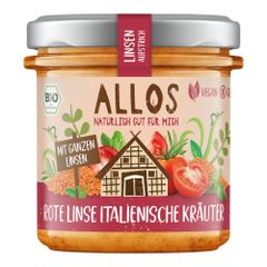 Bio Aufstrich Linse Ital. Kräuter 140g - 6er Vorteilspack von Allos