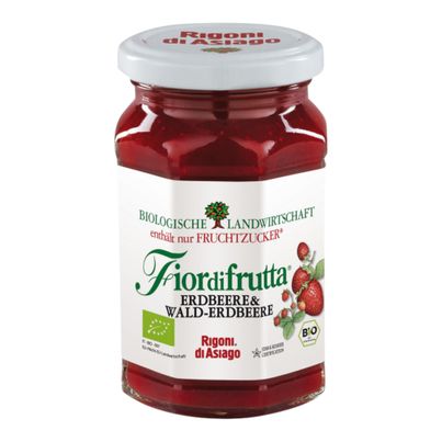 Bio Erdbeere & Wald-Erdbeere 250g - 6er Vorteilspack von Fiordifrutta