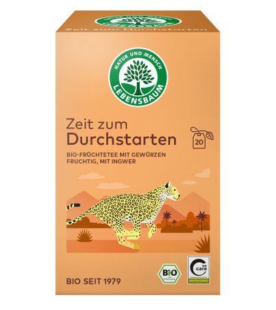 Bio Früchte-Gewürztee Ingwer und Elan 20 Beutel 40g von Lebensbaum