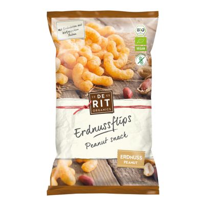 Bio Erdnuss-Flips 125g - 6er Vorteilspack von De Rit