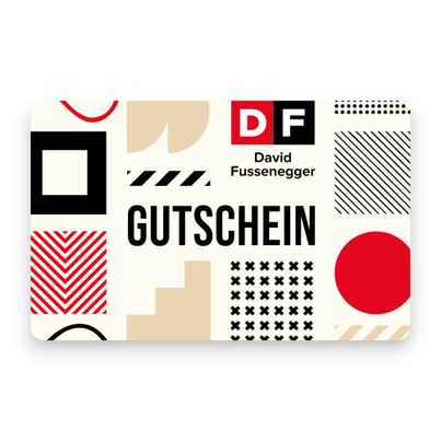 David Fussenegger digitaler Geschenkgutschein - E-Mail Versand